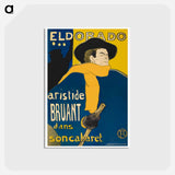 アートポストカード-Les Ambassadeurs: Aristide Bruant - アンリ ド トゥールーズ ロートレック Postcard.