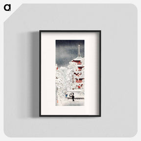アートポスター-Snow at Asakusa, Yedo, Musashi Province - 高橋 宏明 Poster.
