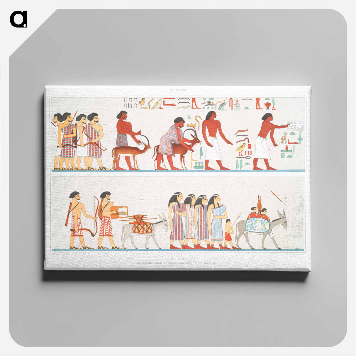アートパネル-Asian Family in Egypt
 - エジプト美術史 Canvas.