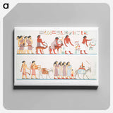 アートパネル-Asian Family in Egypt
 - エジプト美術史 Canvas.