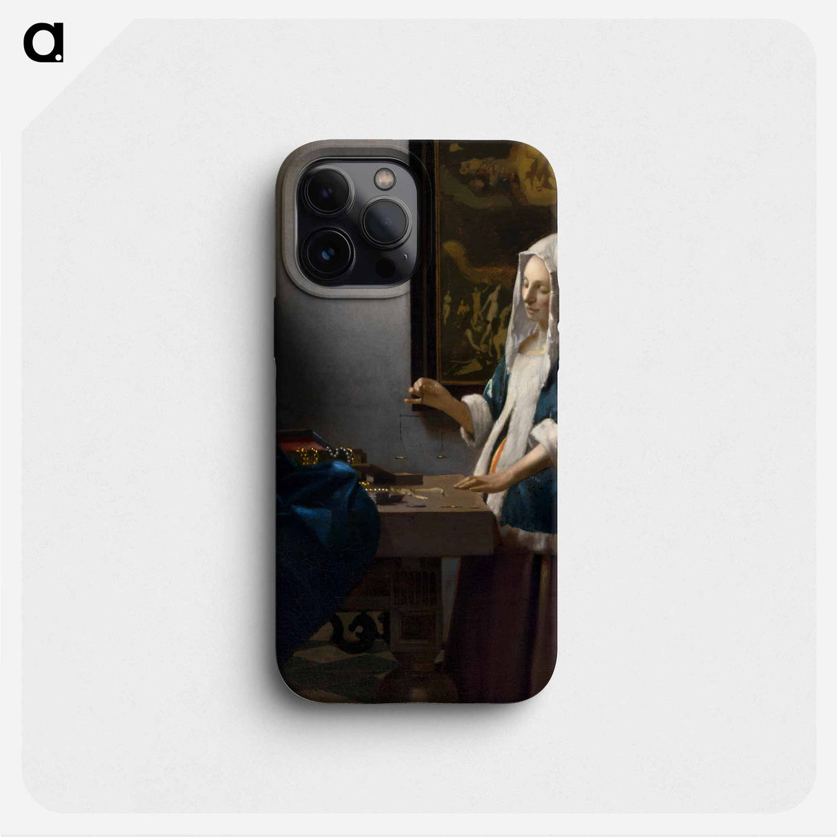 Woman Holding a Balance - Johannes Vermeer Phone Case.