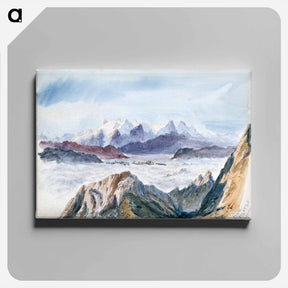 アートパネル-Iselle from Mount Pilatus - ジョン シンガー サージェント Canvas.
