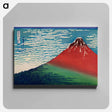アートパネル-Fine Wind, Clear Morning - 葛飾 北斎 Canvas.