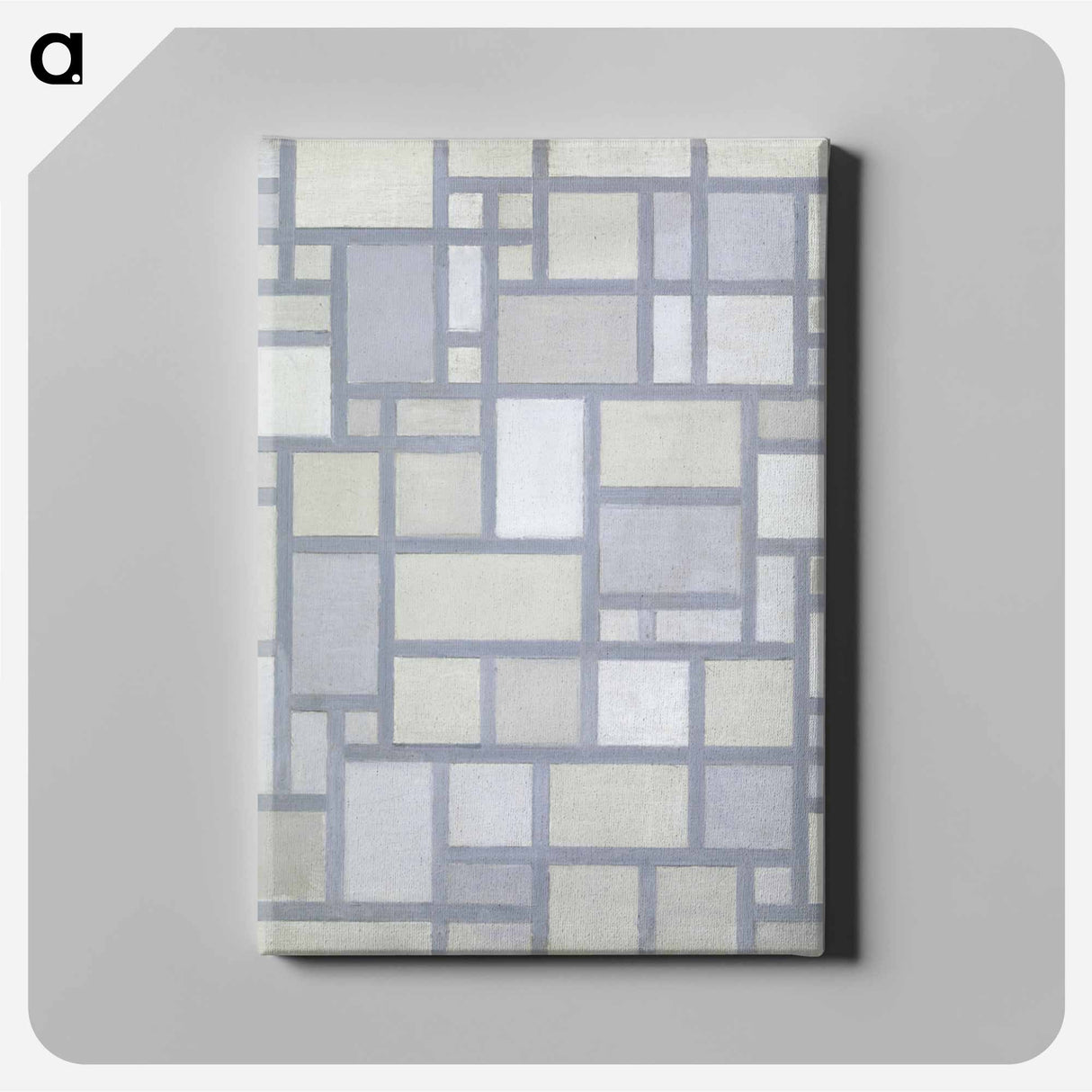 アートパネル-Composition in Bright Colors with Gray Lines
 - バーゼル美術館 Canvas.