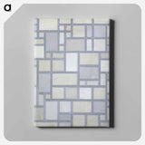 アートパネル-Composition in Bright Colors with Gray Lines
 - バーゼル美術館 Canvas.