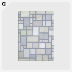 アートポストカード-Composition in Bright Colors with Gray Lines
 - バーゼル美術館 Postcard.