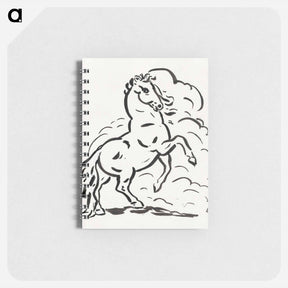 アートメモ帳-Rearing horse - レオ ヘステル Memo.