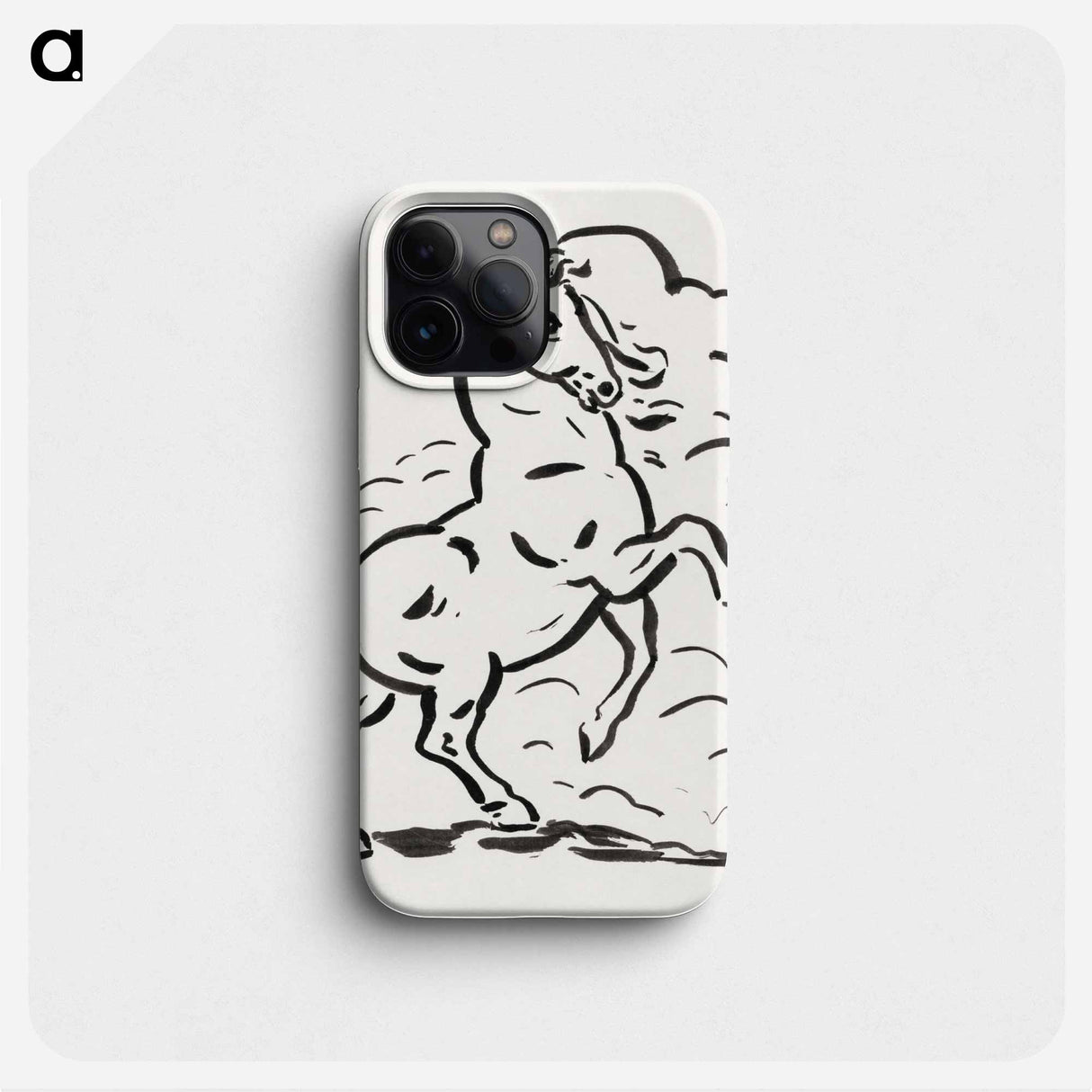 Rearing horse - Leo Gerstel Phone Case.