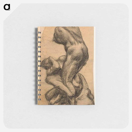 Two Struggling Figures - ミケランジェロ ブオナローティ Memo.