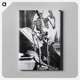 アートパネル-Skeleton with Hourglass Before Open Tomb
 - 国立医学図書館 Canvas.