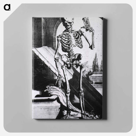 アートパネル-Skeleton with Hourglass Before Open Tomb
 - 国立医学図書館 Canvas.
