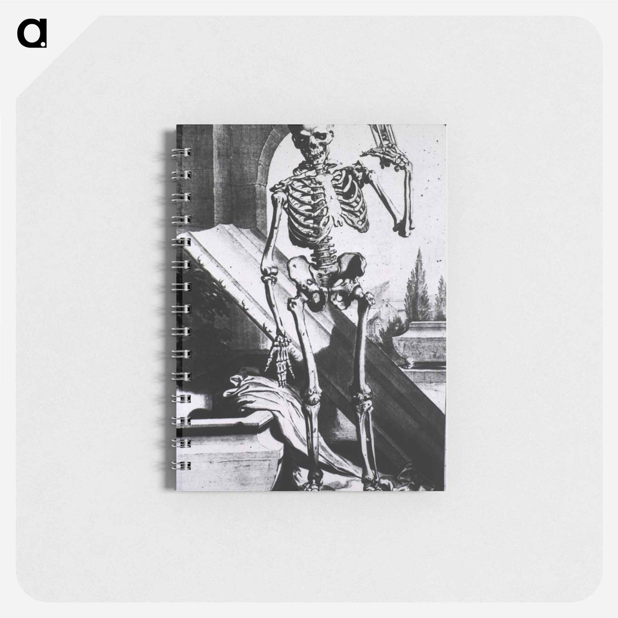 アートメモ帳-Skeleton with Hourglass Before Open Tomb
 - 国立医学図書館 Memo.