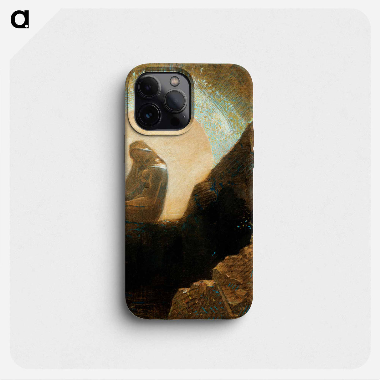 Melancholy - Odilon Redon Phone Case.