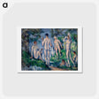 アートポストカード-Group of Bathers - ポール セザンヌ Postcard.