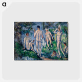 アートポストカード-Group of Bathers - ポール セザンヌ Postcard.