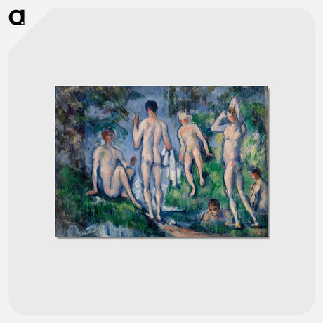 アートポストカード-Group of Bathers - ポール セザンヌ Postcard.