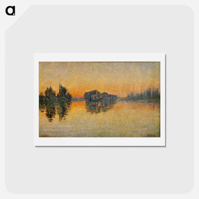 アートポストカード-Sunset - ポール シニャック Postcard.