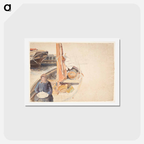 アートポストカード-From Faaborg Harbour
 - ピーター ハンセン Postcard.