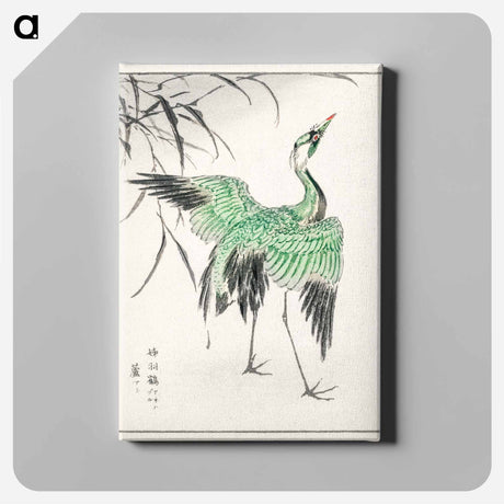 アートパネル-Demoiselle Crane and Reed
 - 鳥類図鑑 Canvas.