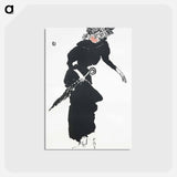 アートポストカード-Woman with an Umbrella
 - ピエール ボナール Postcard.
