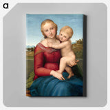 The Small Cowper Madonna - ラファエロ サンティ Canvas.