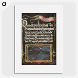 アートポスター-The Burning of Troy; Banner of the House of Hapsburg
 - 書道のお手本 Poster.