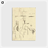 アートポストカード-Abstract church - テオ ファン ドゥースブルフ Postcard.