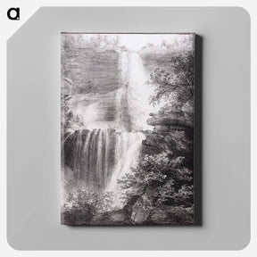 アートパネル-Falls at Catskill - トーマス コール Canvas.