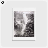 アートポストカード-Falls at Catskill - トーマス コール Postcard.