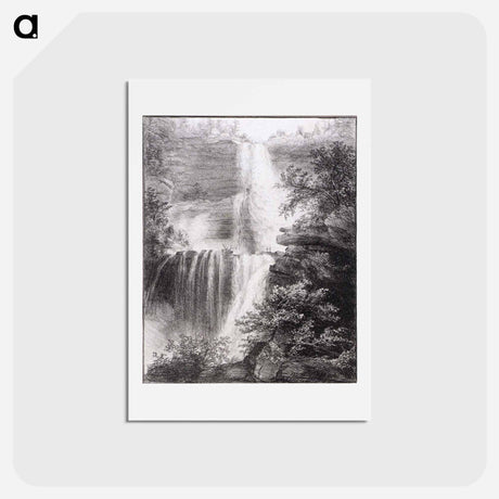 アートポストカード-Falls at Catskill - トーマス コール Postcard.