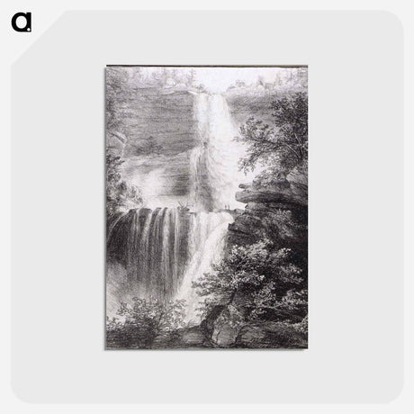アートポストカード-Falls at Catskill - トーマス コール Postcard.
