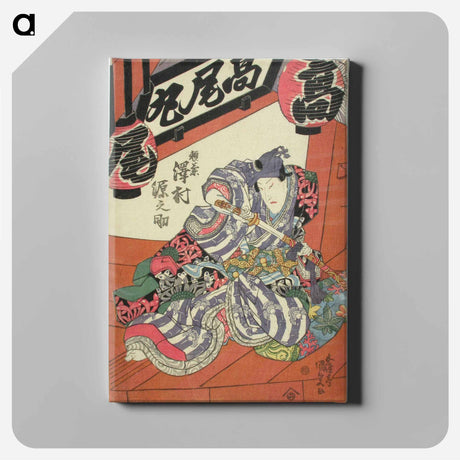 アートパネル-Sawamura Gennosuke in Date Kurabe O-kuni Kabuki
 - 歌川 国貞 Canvas.