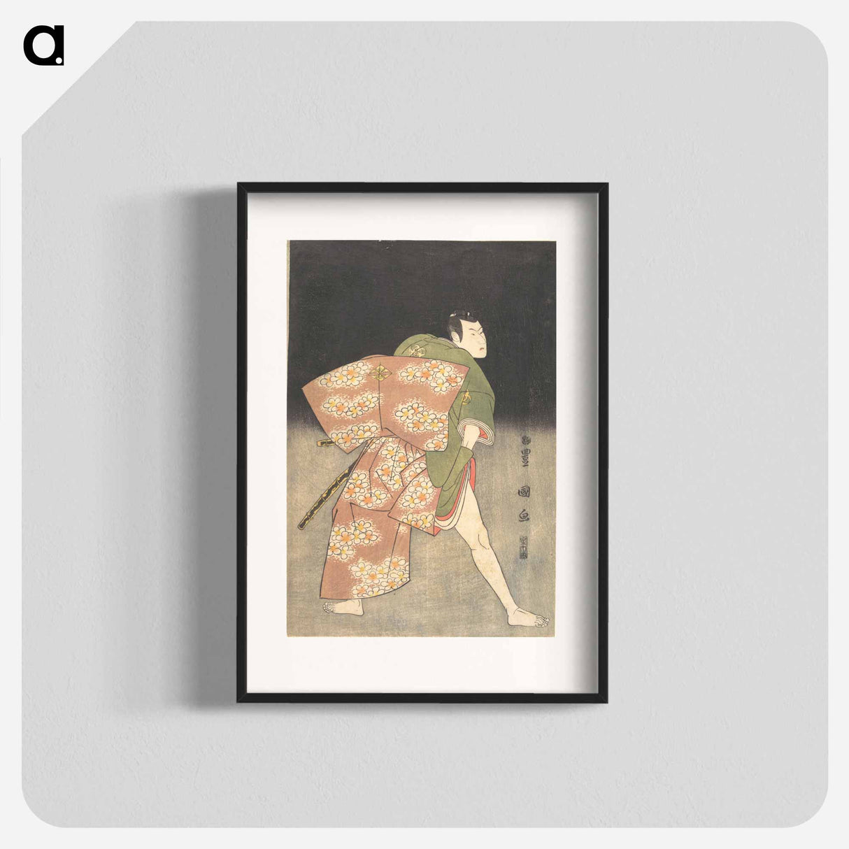 Bandō Minosuke as a Young Samurai
 - 歌川 豊国 Poster.