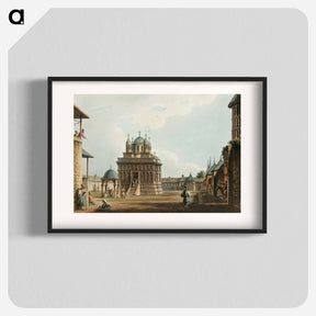 アートポスター-Church and Convent of St. Mary - オスマン帝国領内の景色 Poster.