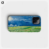 Wheatfield under thunderclouds - Vincent van Gogh Phone Case.