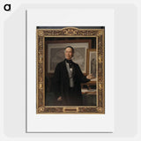 The art historian, professor NL Høyen - Vilhelm Marstrand Poster.