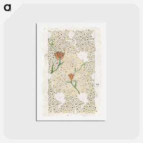 アートポストカード-William Morris's Garden Tulip - ウィリアム モリス Postcard.