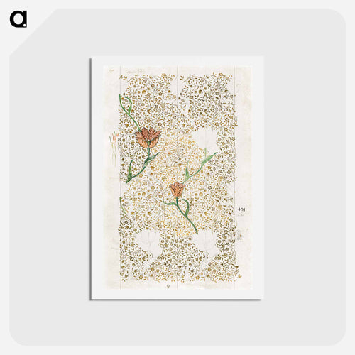 William Morris's Garden Tulip - ウィリアム モリス Postcard.