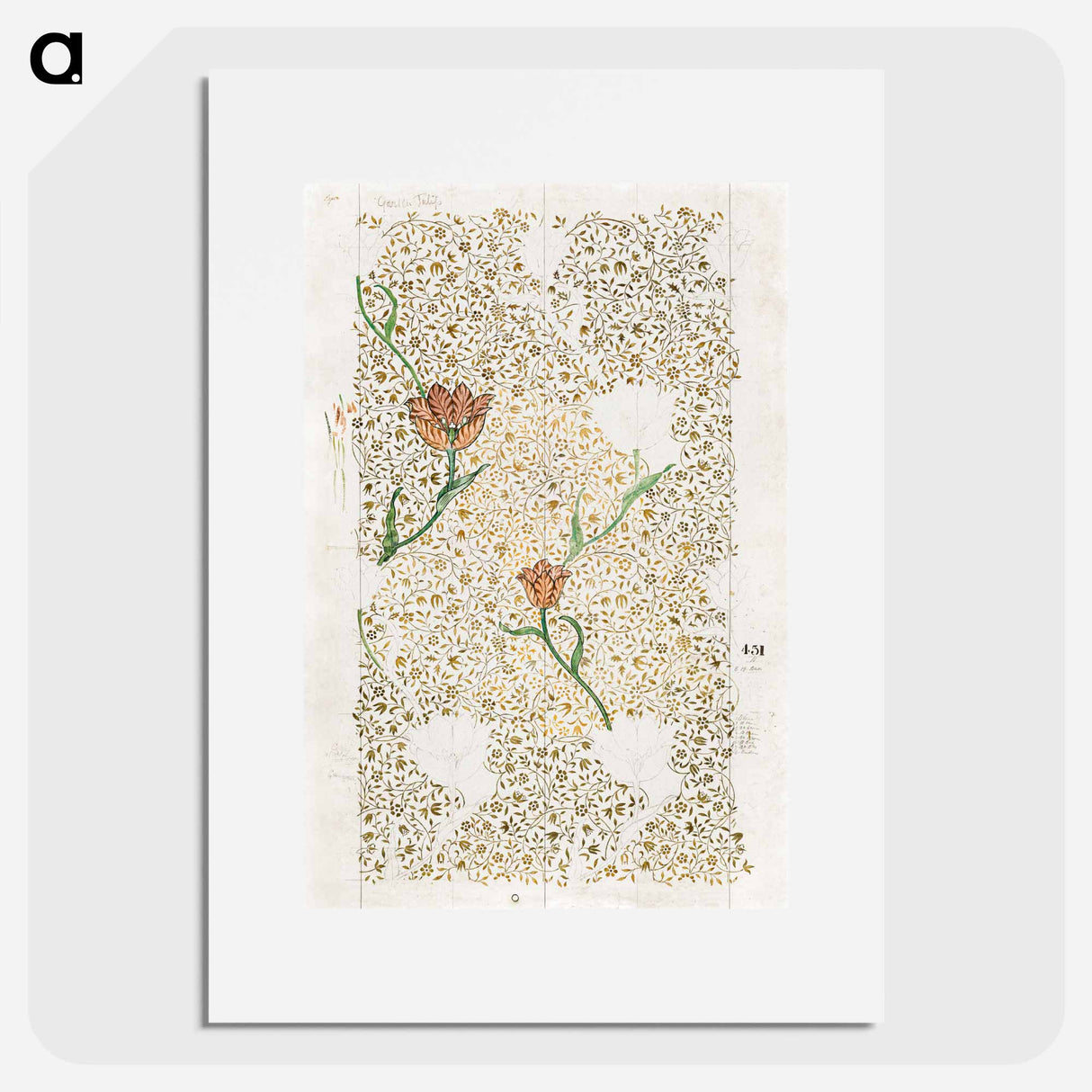 William Morris's Garden Tulip - ウィリアム モリス Poster.