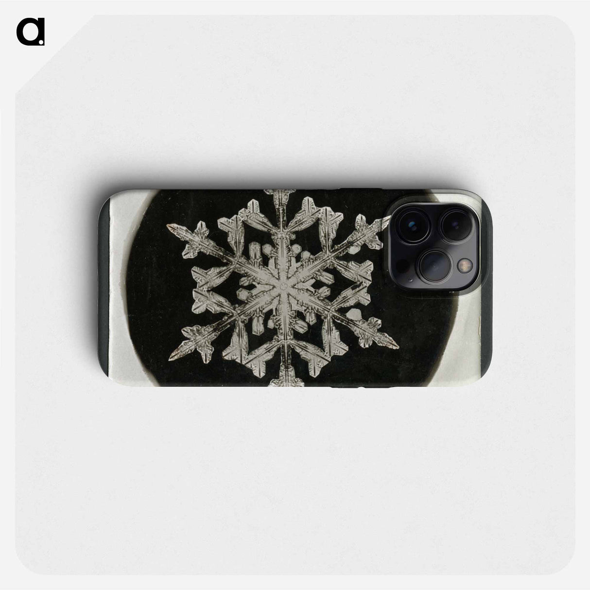 Wilson Bentley Photomicrograph of Fernlike Stellar Snowflake No. 842 - ウィルソン ベントレー Phone Case.