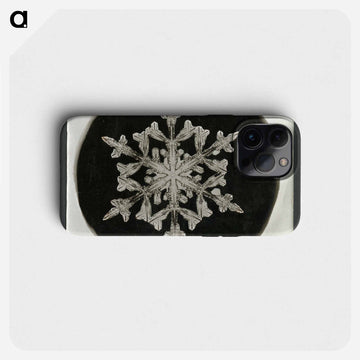 Wilson Bentley Photomicrograph of Fernlike Stellar Snowflake No. 842 - Wilson Bentley Phone Case.