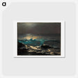 アートポストカード-Moonlight, Wood Island Light - ウィンスロー ホーマー Postcard.