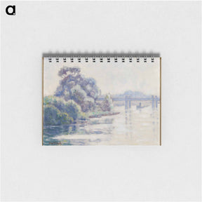 アートメモ帳-Misty morning on a river - アルフレッド ウィリアム フィンチ Memo.