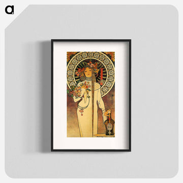 Art Nouveau illustration - Alphonse Mucha Poster.