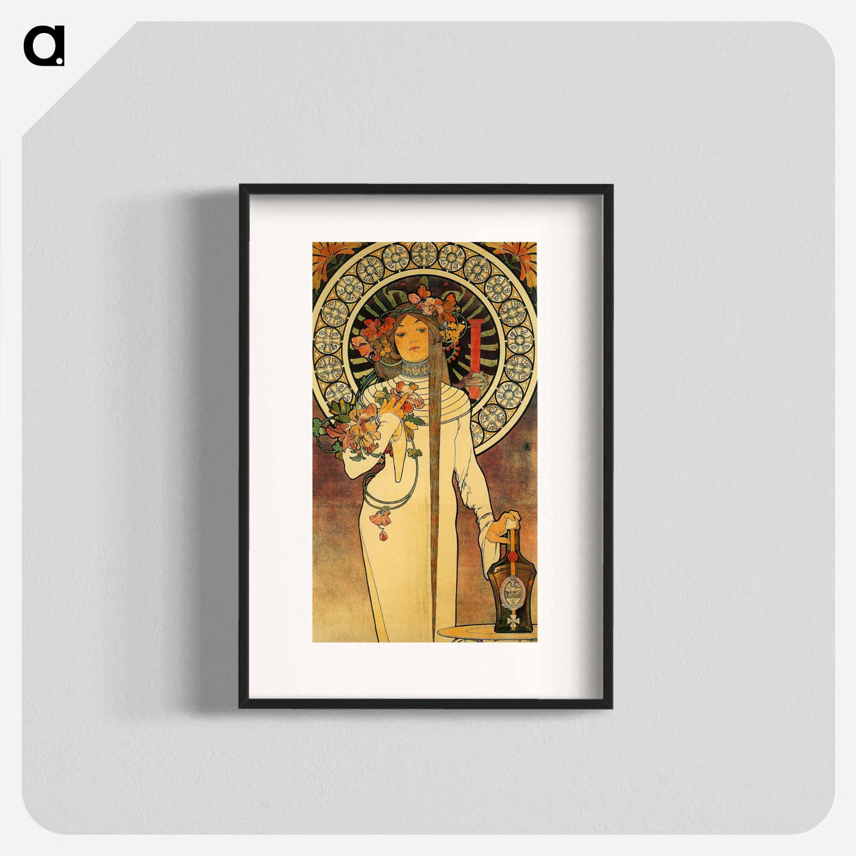 Art Nouveau illustration - Alphonse Mucha Poster.