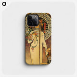 Art Nouveau illustration - Alphonse Mucha Phone Case.