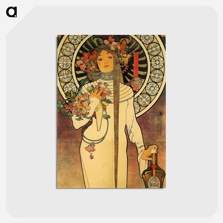 アートポストカード-Art Nouveau illustration - アルフォンス ミュシャ Postcard.