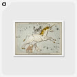 アートポストカード-Sidney Hall’s astronomical chart illustration of the Monoceros, Canis Minor and the Atelier Typographique - アンティーク地図 Postcard.