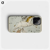 Sidney Hall’s astronomical chart illustration of the Monoceros, Canis Minor and the Atelier Typographique - アンティーク地図 Phone Case.
