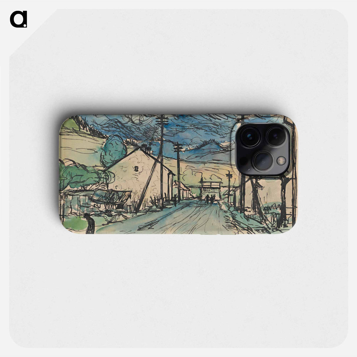 Sad man in the village - アーノルド ピーター ワイズ クビンチャン Phone Case.